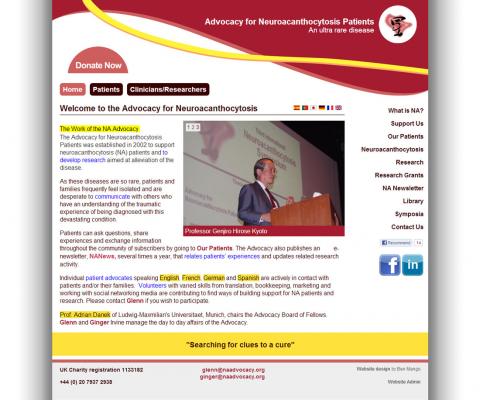 Website Design for NA Advocacy